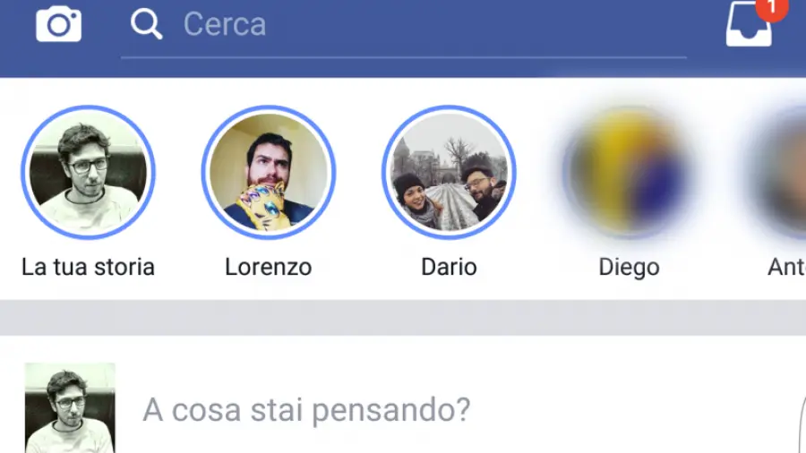 Storie di Facebook: esordio non proprio rassicurante