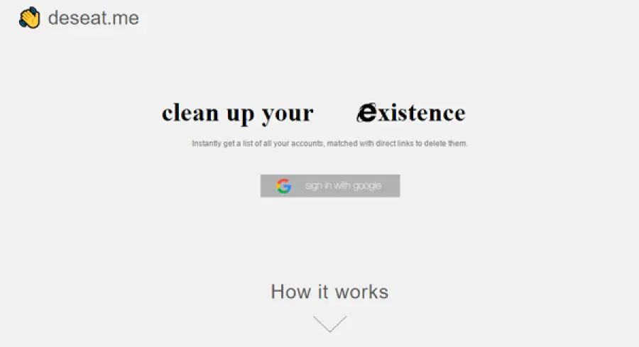 Deseat.me: programma che ci aiuta a “sparire” dal web